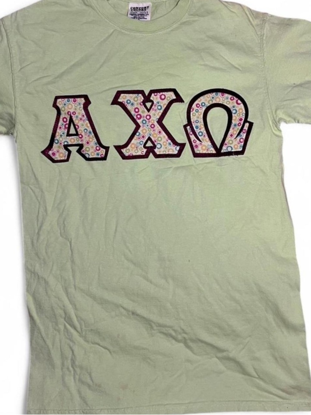Comfort Colors AXN Light Green Sorority Short Sleeve Tee